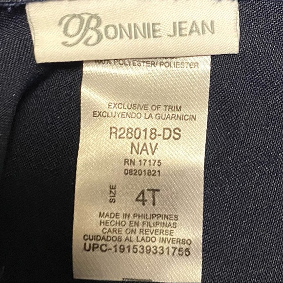 Bonnie Jean Navy Sailor Dress - Picture 4 of 4